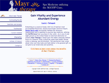Tablet Screenshot of mayrtherapy.com